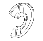 4567749 - Brakes: Splash Shield for Saab: 9-3, 9-5 Image