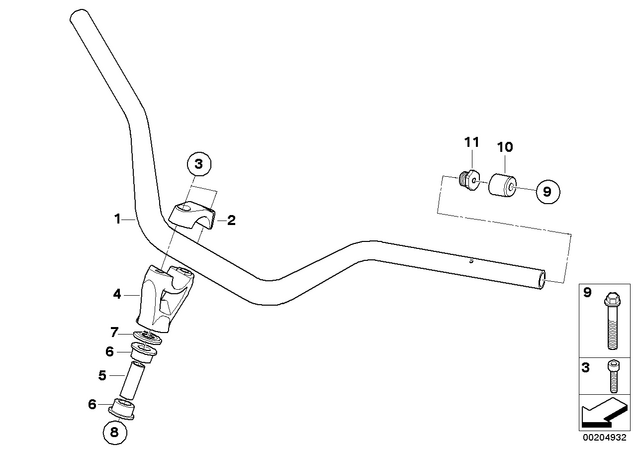 32727708774 - : Fillister-Head Screw - M6X45 for BMW-Motorrad Image