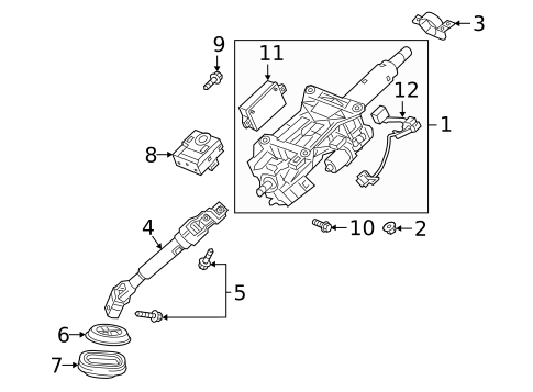 Steering Column Assembly for 2018 Cadillac XT5 #2
