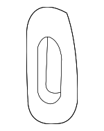 22602300 - Body: Door Check Grommet for Chevrolet: Classic, Malibu | Oldsmobile: Alero, Cutlass | Pontiac: Grand Am Image