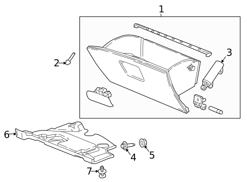 Glove Box for 2021 Chevrolet Bolt EV #0