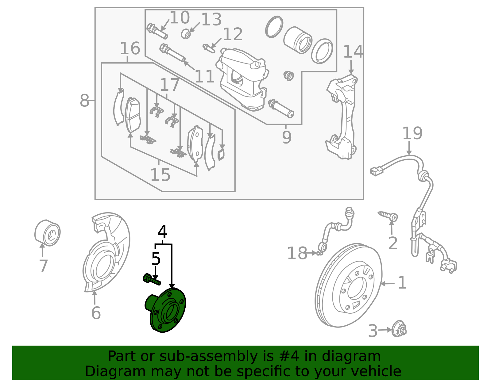 TD11-33-060A - Hub Assembly - 2007-2015 Mazda CX-9 | Mazda Swag