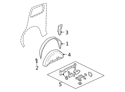 Inner Structure for 2003 Chevrolet Venture #0