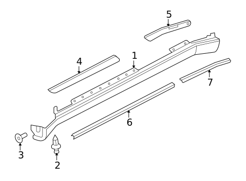 Exterior Trim - Pillars for 2004 Isuzu Ascender #0
