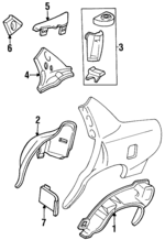 25651406 - Body: Outer Wheelhouse for Oldsmobile: 88, LSS, Regency Image