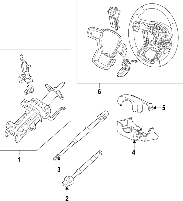 LC5Z3600BAP - : Steering Wheel for Ford Image
