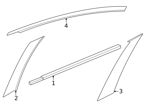 Exterior Trim - Rear Door for 2023 Nissan Versa #0