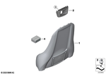 52107365615 - Seats: Rear Panel for BMW: i3 120Ah, i3 120Ah Rex, i3 60Ah, i3 60Ah Rex, i3 94Ah, i3 94Ah Rex, i3s 120Ah, i3s 120Ah Rex, i3s 94Ah, i3s 94Ah Rex Image image