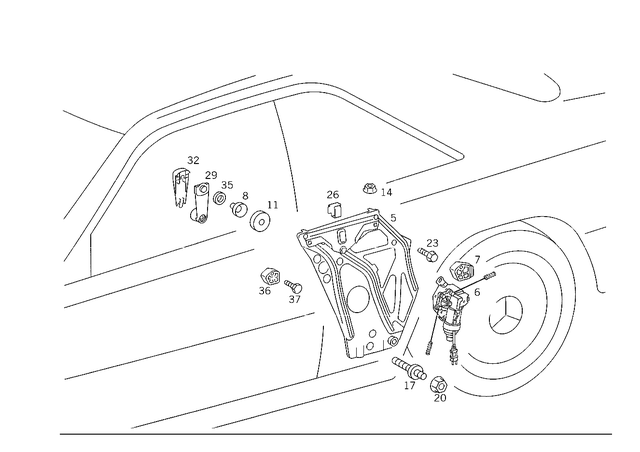 1246700303 - Windows: Window Lifter for Mercedes-Benz Image image