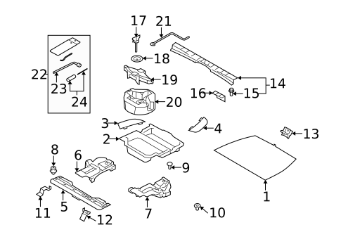 Interior Trim - Rear Body for 2013 Subaru Forester #0