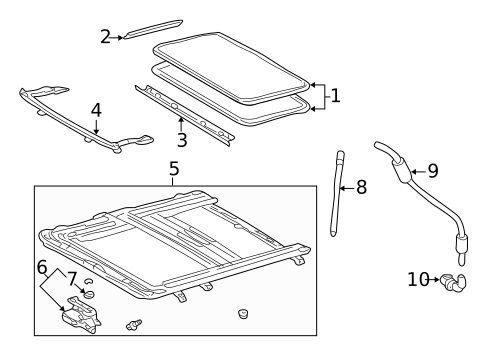 Sunroof for 2002 Lexus LS430 #0