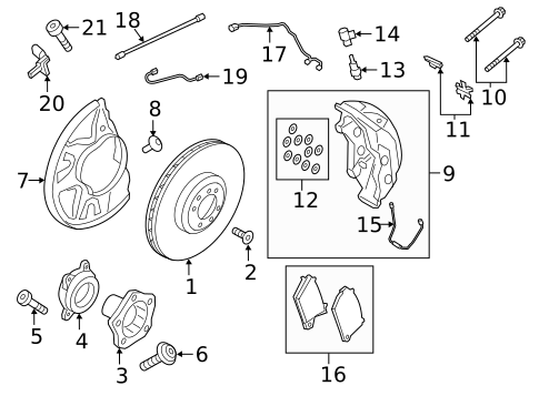 Brake Components for 2022 Porsche Cayenne #6