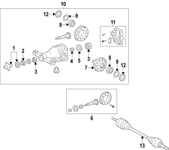 4120180722 - Universals &amp; Rear Axle: Ring &amp; Pinion for Lexus: GS350, IS300, IS350, RC300, RC350 Image