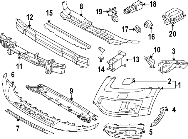 8R0807733A - : Skid Plate for Audi Image