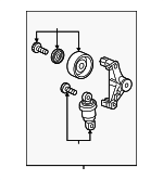 3117059B015 - Cooling System: Belt Tensioner for Acura Image