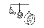 3118951BH02 - Cooling System: Tension Pulley for Acura Image