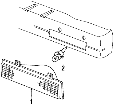 Park Lamps for 1991 Oldsmobile Delta 88 #0