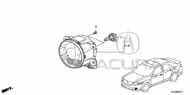Foglight for 2014 Acura TSX #0