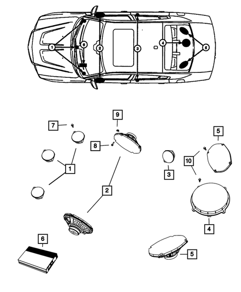 Radio, Antenna, Speakers, DVD, and Video systems for 2015 Dodge Charger #4