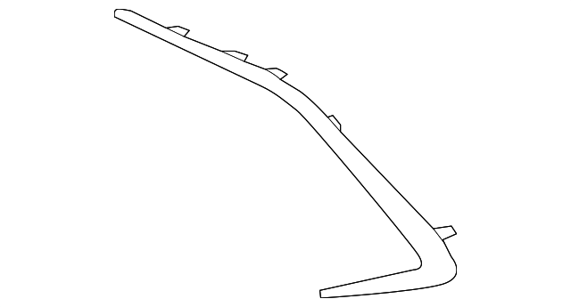 thumbnail image 2 of Front Bumper Lower Trim Molding Pair For 2020-2022 Toyota Corolla – Left & Right, Black 2 of 14