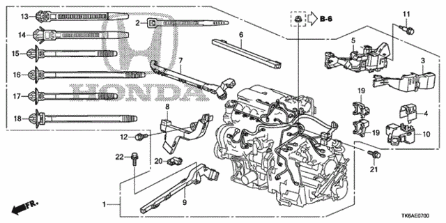 Engine Wire Harness for 2013 Honda Fit #0
