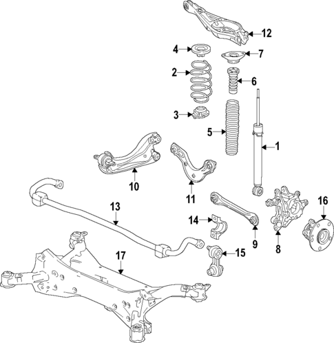 Rear Suspension for 2021 Honda Accord #1