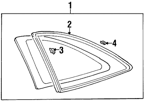 Glass & Hardware for 1997 Lexus SC300 #0