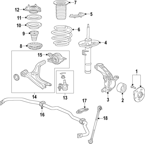 Front Suspension for 2022 Honda Insight #0