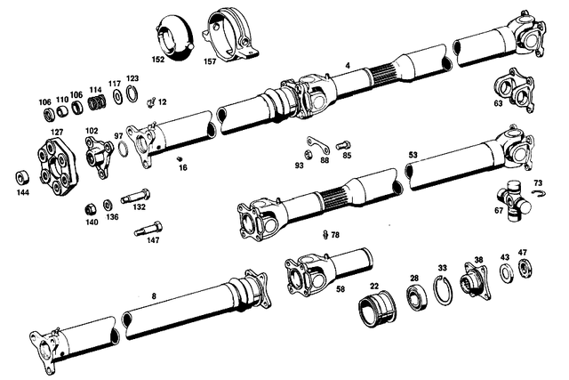 1104101902 - : Propeller Shaft for Mercedes-Benz Image
