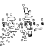 68370849AC - Interior Trim: Center Stack for Ram: 2500, 3500 Image