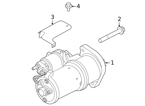 Starter for 2024 Land Rover Range Rover Velar #1