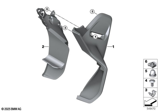 46635A64173 - : Engine Spoiler Left for BMW-Motorrad Image
