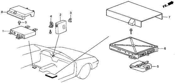 Controller (2) for 1990 Acura Legend #0