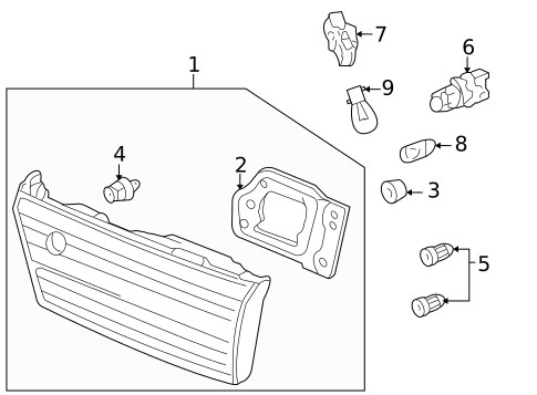 Combination Lamps for 2005 Honda Accord #0