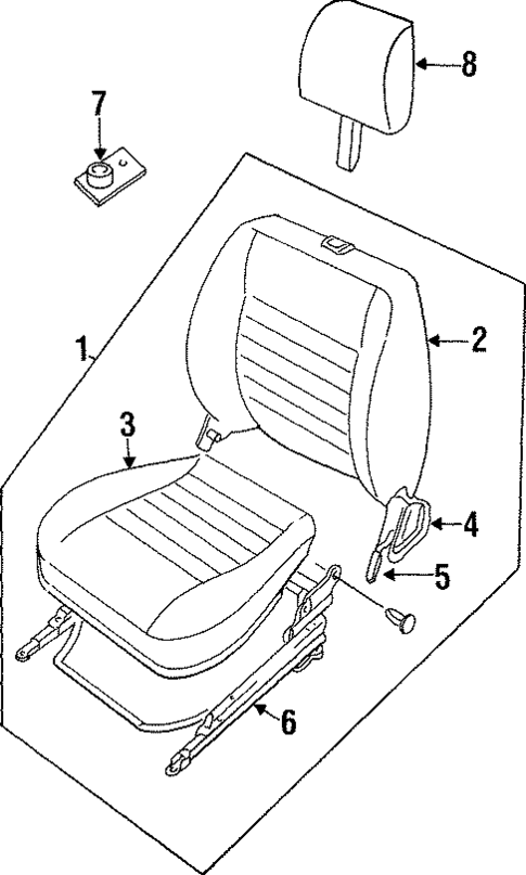 Seats & Track Components for 1997 Land Rover Defender 90 #0