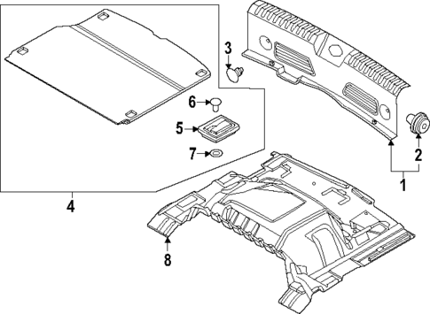 Interior Trim - Rear Body for 2023 Kia Niro #0