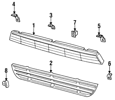 Grille & Components for 1994 Jaguar XJS #0