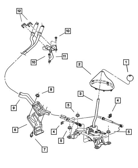 Gearshift Controls for 2002 Chrysler PT Cruiser #0