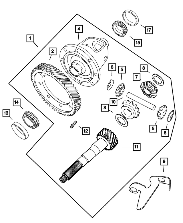 4800046AA - Automatic Transaxle 4 Speed: Transaxle Differential for Mopar Image