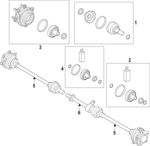 498L3GI000 - Universals &amp; Rear Axle: Inner Cv Joint for Hyundai Image