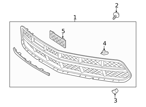 Grille & Components for 2015 Chevrolet Corvette #0