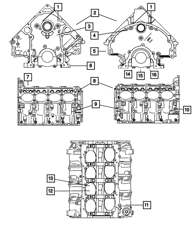 Cylinder Block for 2008 Jeep Grand Cherokee | My Mopar Parts