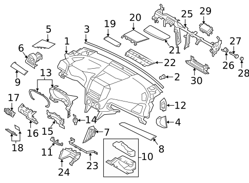 Instrument Panel for 2017 Subaru Impreza #0