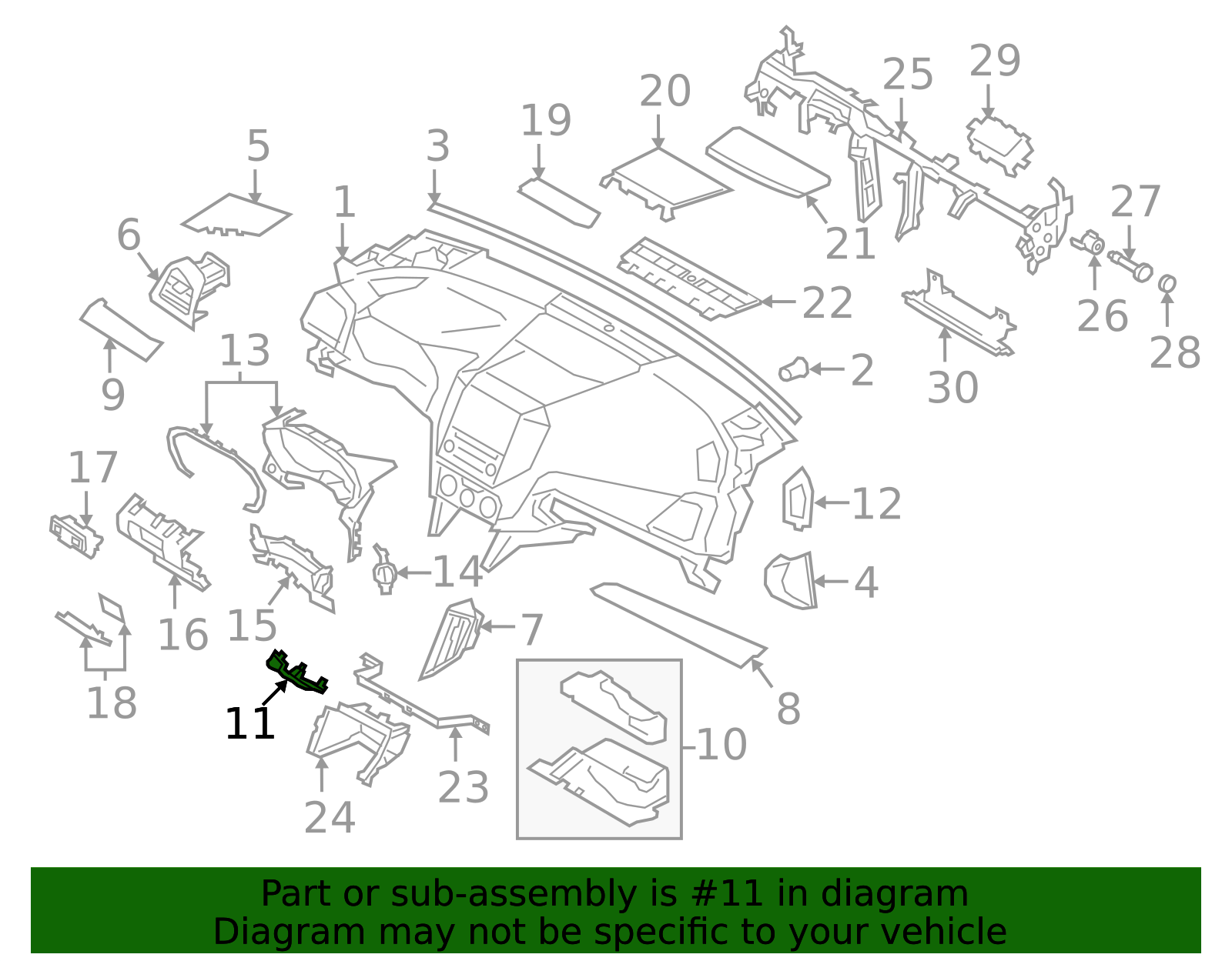 66070FL00AVH - Lower Cover - 2017-2020 Subaru Impreza | World OEM Parts ...