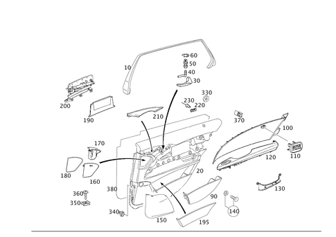 Door Paneling for 1995 Mercedes-Benz E320 #0