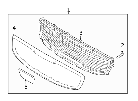 Grille & Components for 2020 Kia K900 #0