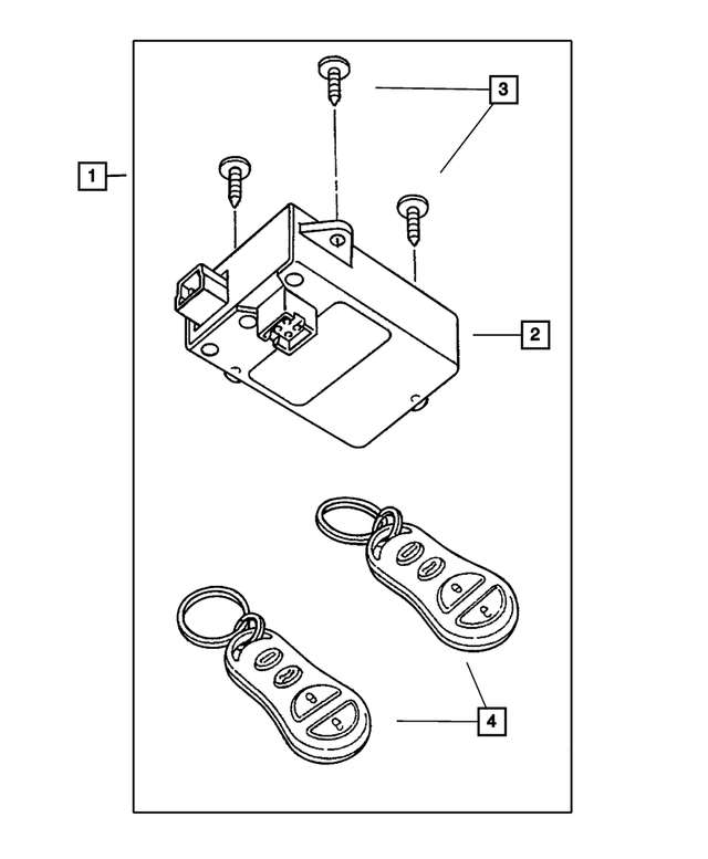 4602310AB - Electrical: Keyless Entry Receiver for Mopar Image image