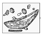 92101J0120 - Electrical: Headlamp Assembly for Hyundai: Accent Image