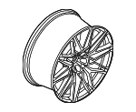 36118093564 - Suspension: Wheel, Alloy for BMW: X5 Image