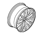 36118090014 - Suspension: Wheel, Alloy for BMW: X5, X6 Image